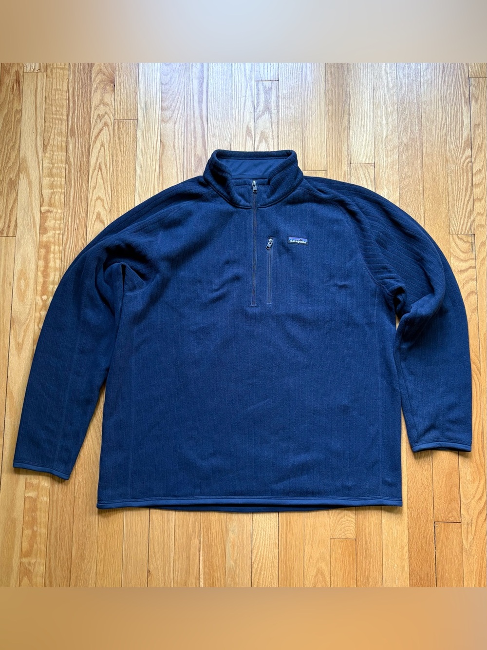 Patagonia Men’s 1/4 Zip Fleece Better Sweater 2XL XXL Blue Solid